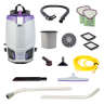 ProTeam, GoFit 6 PLUS w/ Xover Multi-Surface Two-Piece Wand Tool Kit, 17", Backpack Vacuum