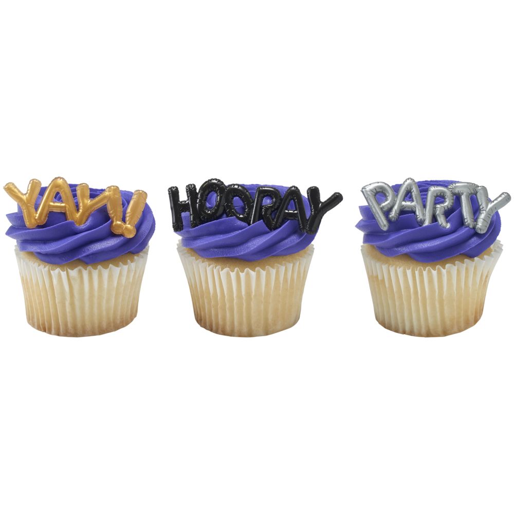 Image Cake Mini Metallic Balloon Words
