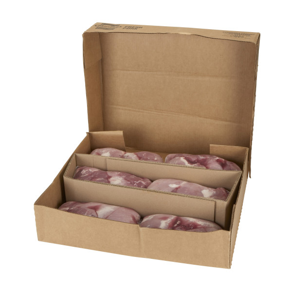 NATURAL CHOICE(r) Pork, Boneless Sirloin Meat, Vacuum Packed, 6 pc . C1RM - Front Right Open Case (Hi Res)