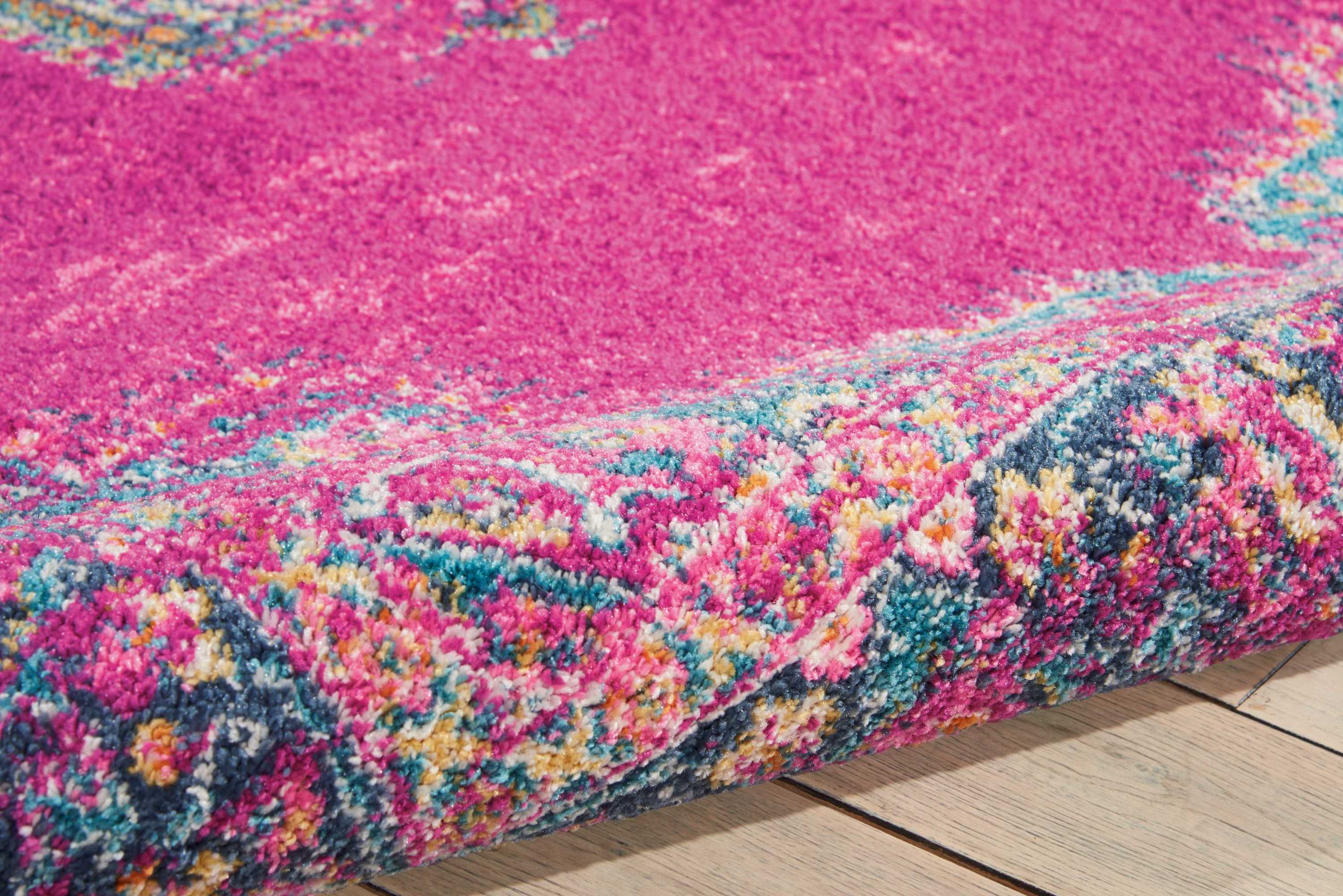 Nourison Passion 6'7" x 9'6" Fuchsia Bohemian Indoor Rug