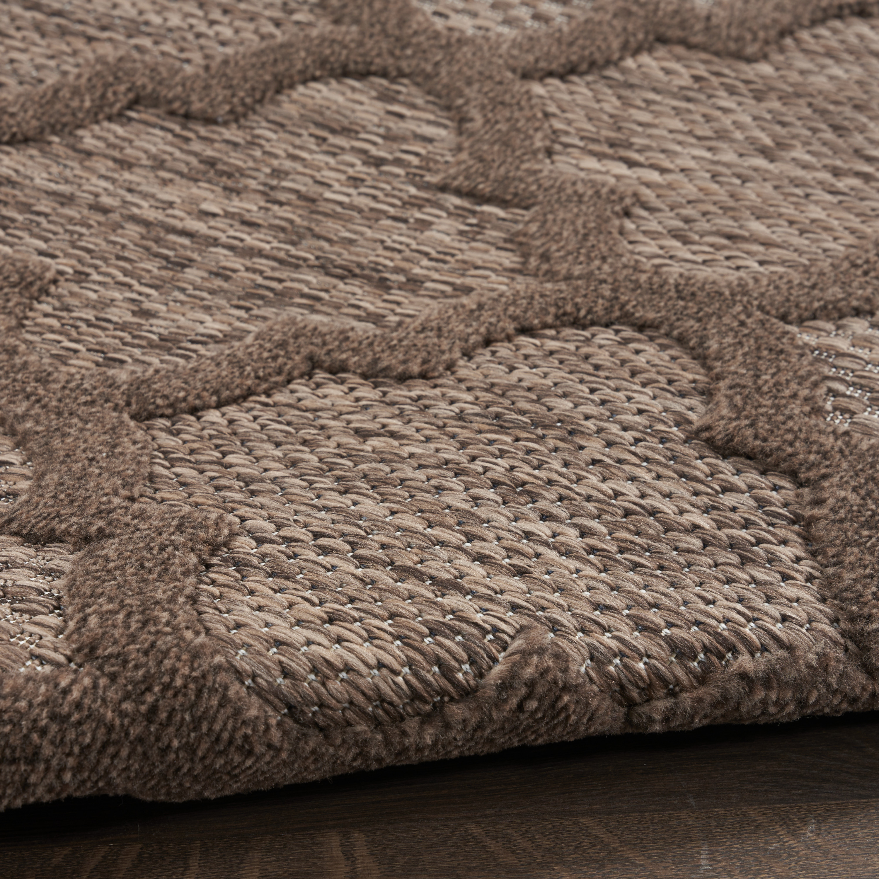 Nourison Easy Care 10' x 14' Brown Modern Rug