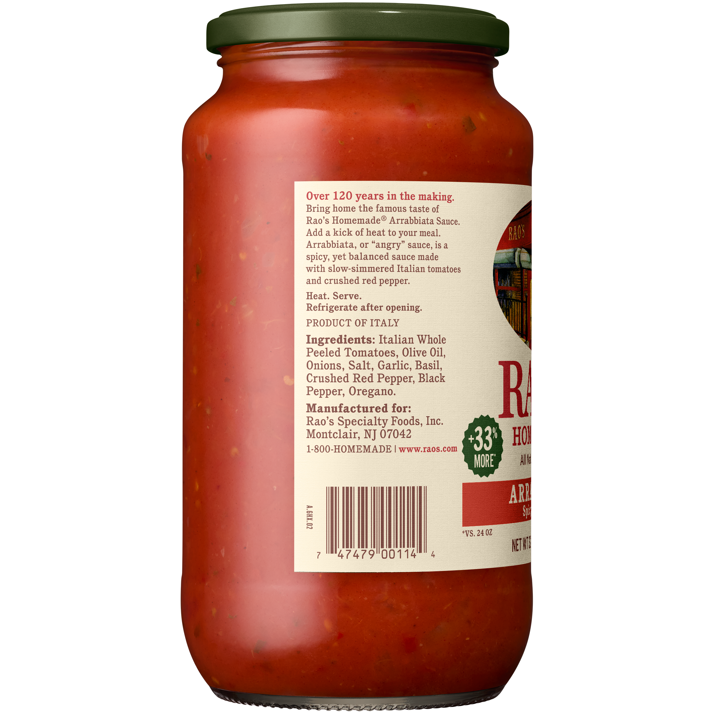 Arrabbiata Sauce, 32 oz - Left Image