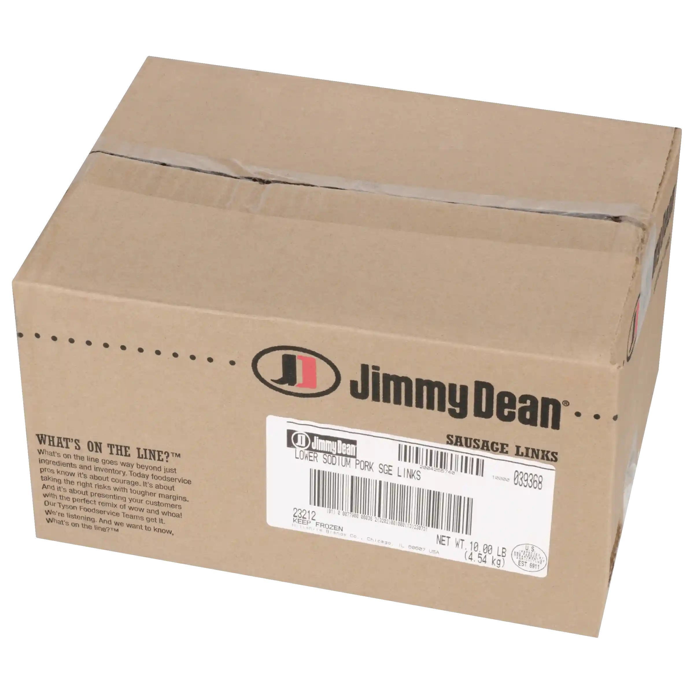 Jimmy Dean® Fully Cooked Pork Sausage Link, Lower Sodium, 10 Lbs._image_5