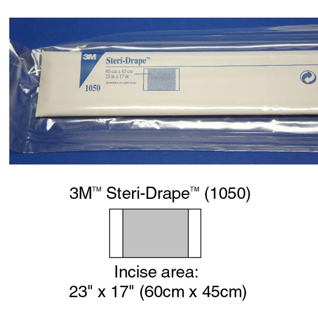 Box - Steri-Drape™ Incise Drape 23" x 17", Sterile, Clear - 10/Box