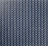 Ozzi Navy 5/8×2-1/4 Leaves Mosaic