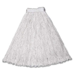 Rubbermaid Commercial, Value Pro®, Cotton Cut-End Wet Mop Head with 1" Headband, 16 oz, White