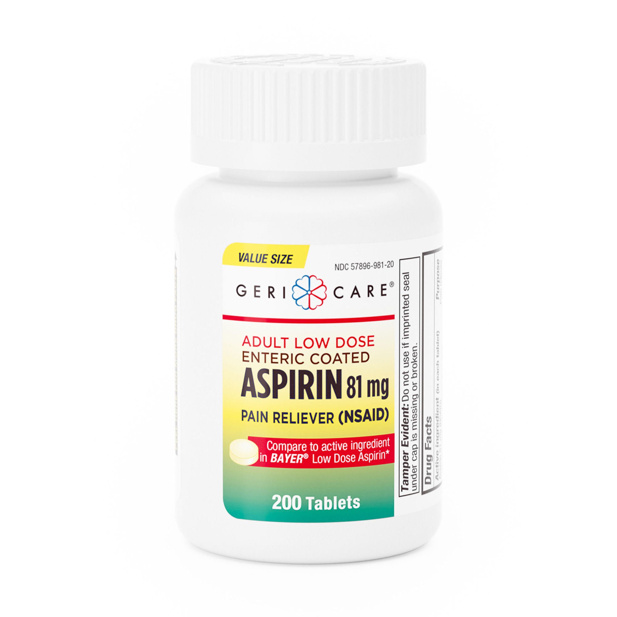 Geri-Care ASPIRIN, TAB 81MG (200/BT 12BT/CS)