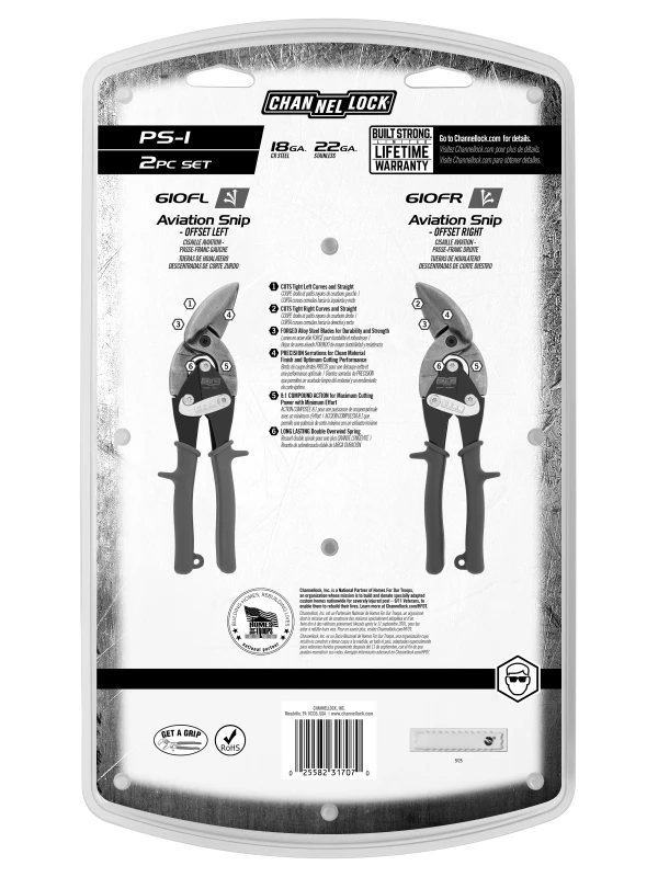 PS-1 2pc Aviation Snip Set