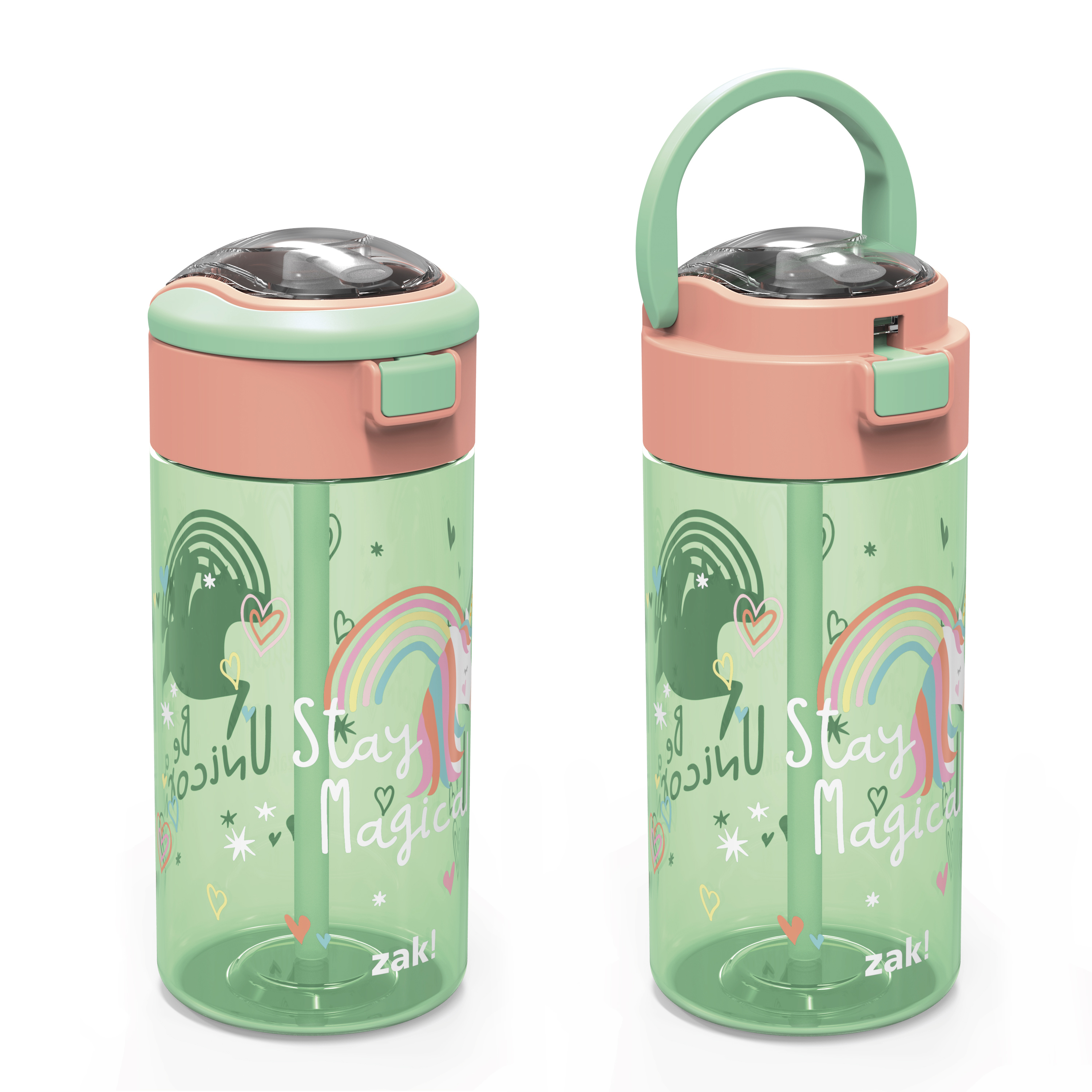 Genesis 18 ounce Water Bottles, Unicorn, 2-piece set slideshow image 4 Genesis 18 ounce Water Bottles, Unicorn, 2-piece set slideshow image 4