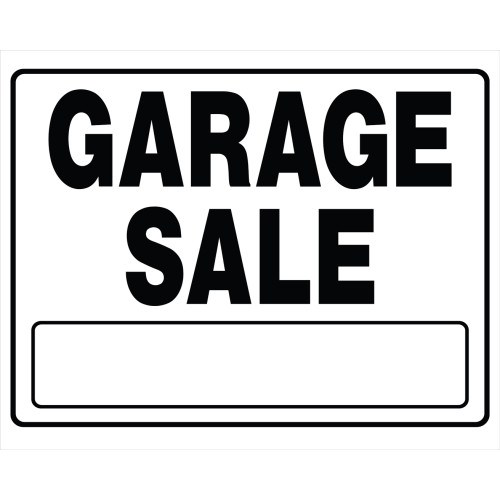 Hillman Garage Sale Sign 20