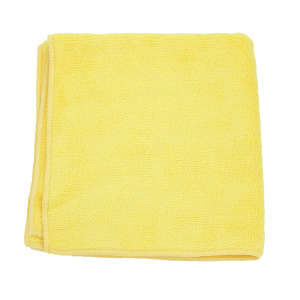 Hospeco, MicroWorks®, 12"x12", Microfiber, Yellow Cloth
