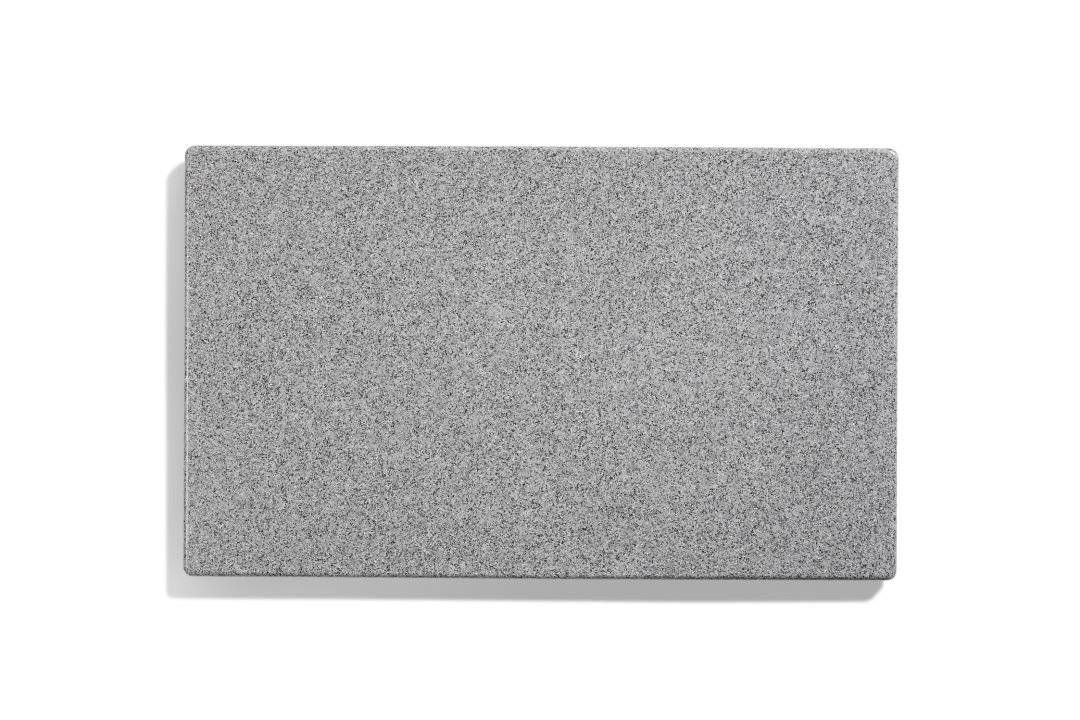 Blank Miramar® resin template in gray granite