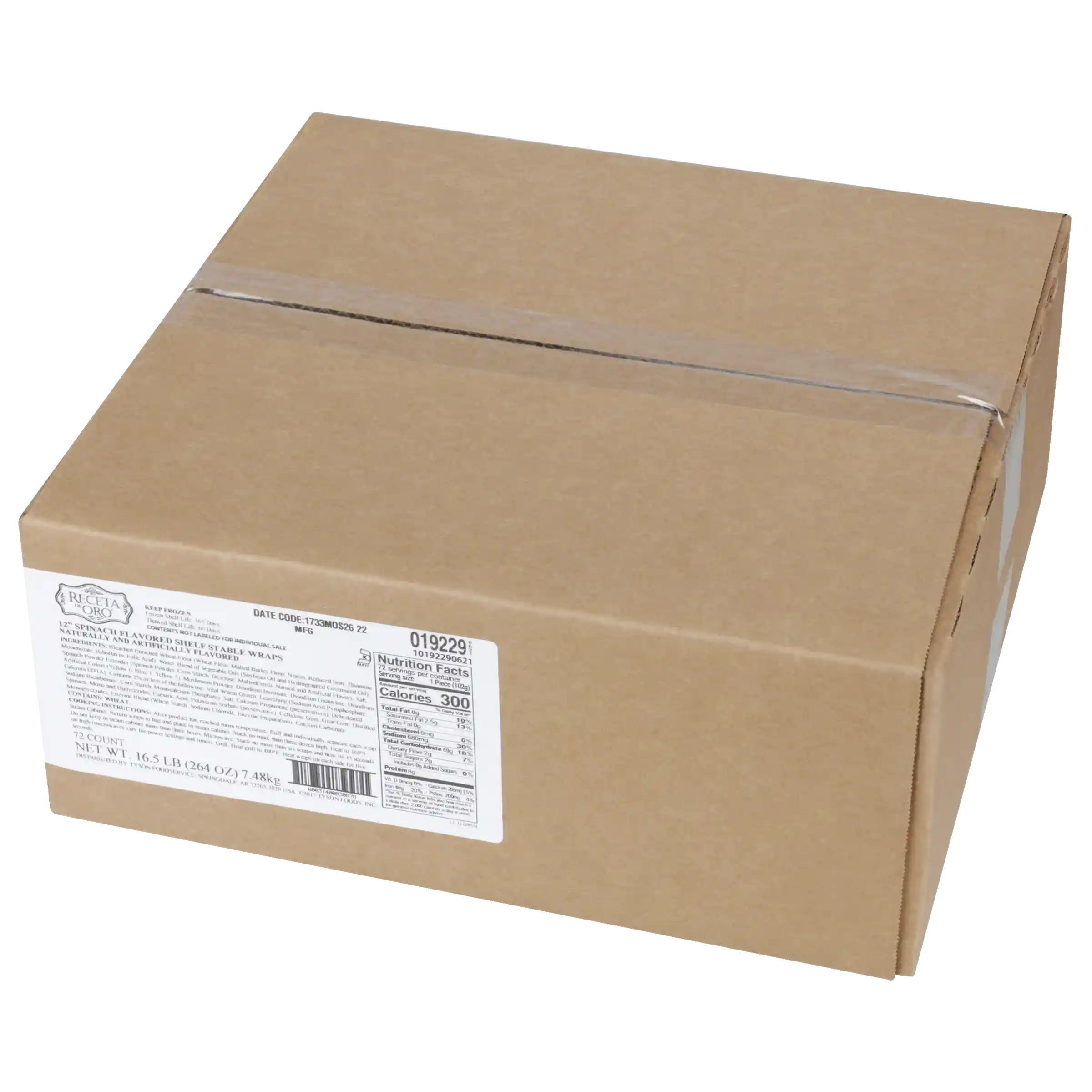 Mexican Original® 12-inch Spinach-Flavored Shelf Stable Pressed Wraps_image_5