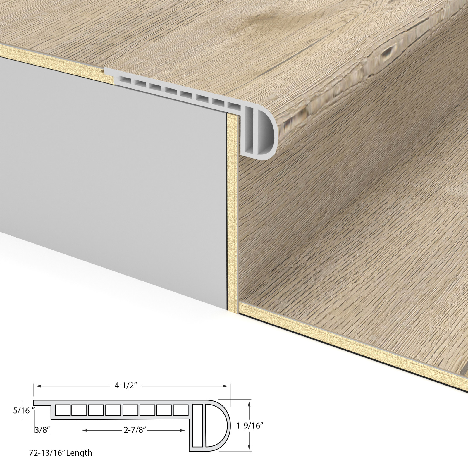 Skimboard Shore Laguna Vinyl Stair Nosing Flush view 4