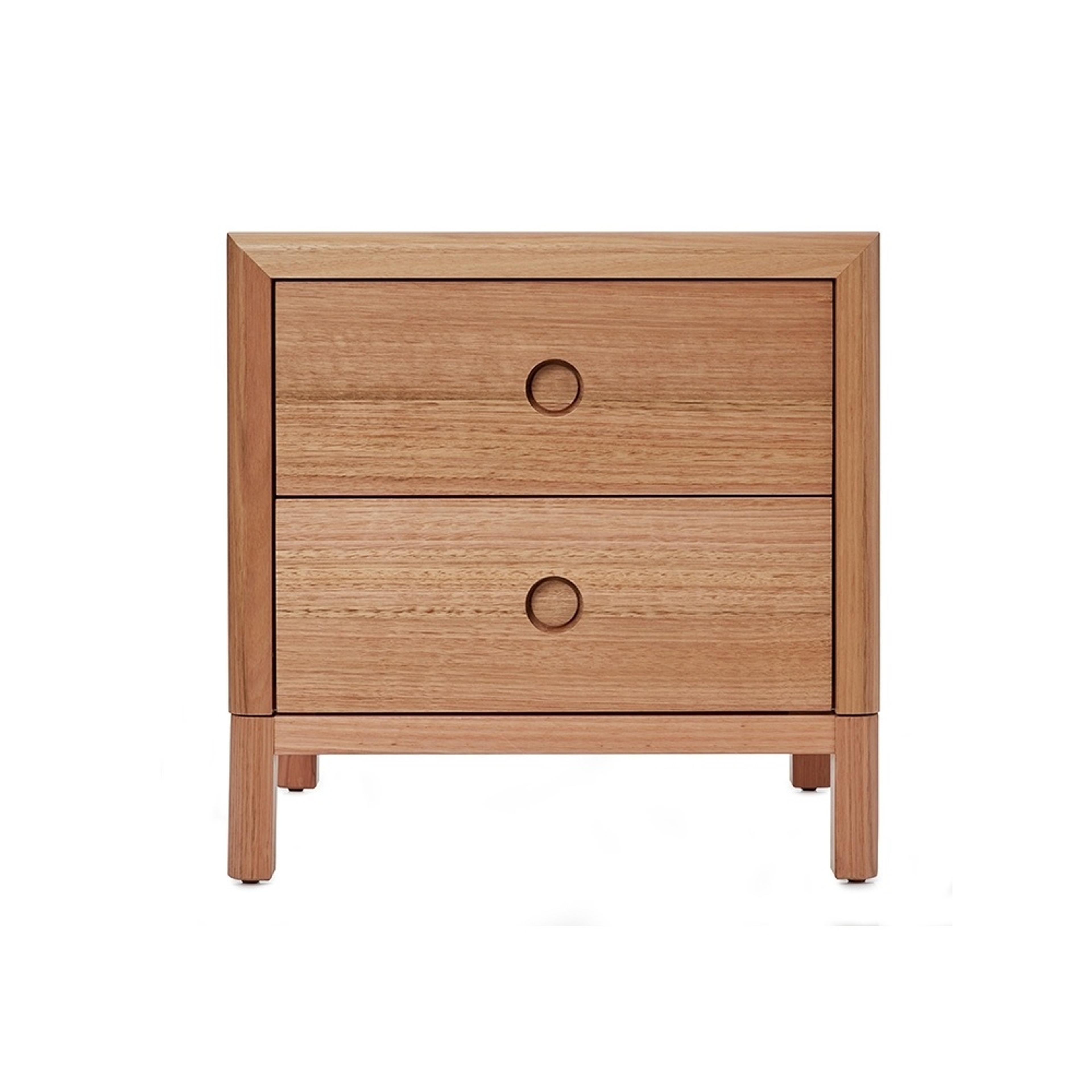 Product image of the  Airlie Bedside Table (2 Drawer), Natural from Forty Winks
