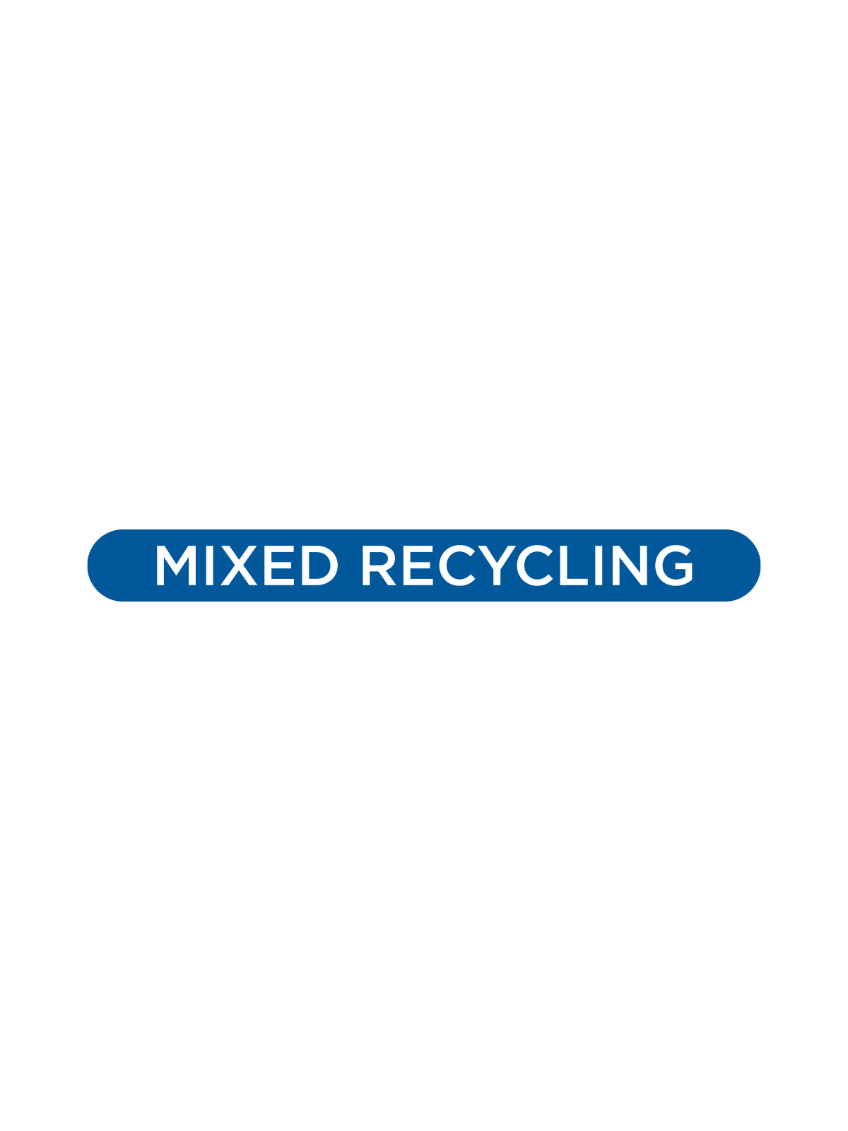 ASCEND – Label – Mixed Recycling  – Blue-White