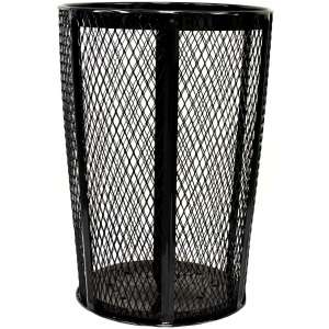 Witt Industries, Classic Collection, 48gal, Steel, Black, Round, Receptacle