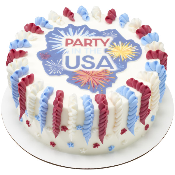 Party in the USA Medallions Made Simply™ SugarStyle® Edible Decorations