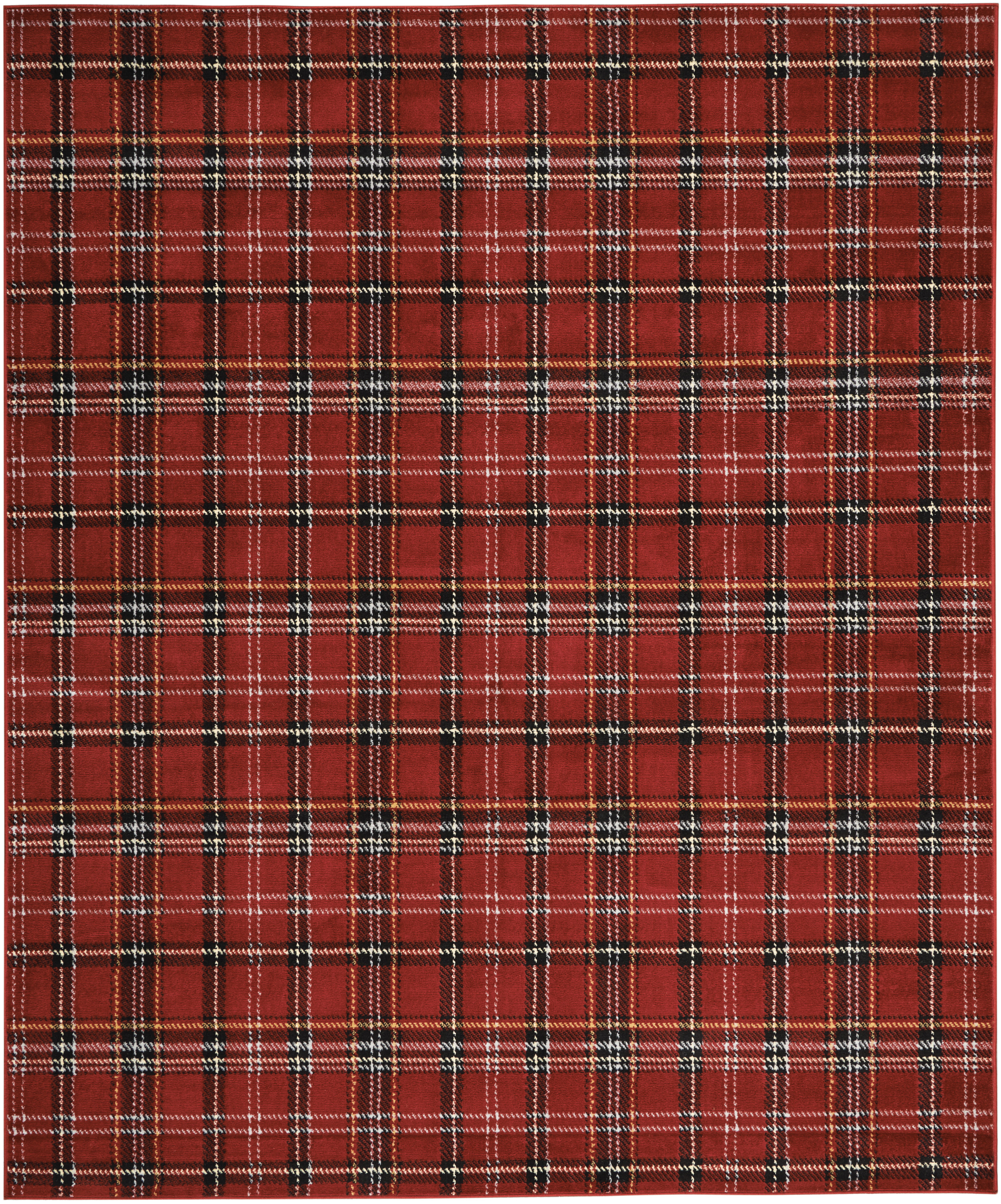 Nourison Grafix 9' x 12' Red Farmhouse Indoor Rug