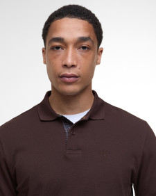 Polo Essential a maniche lunghe Dark Oak