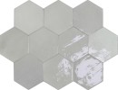 Zellige Hexa Grey 4×5 Hexagon Field Tile Glossy