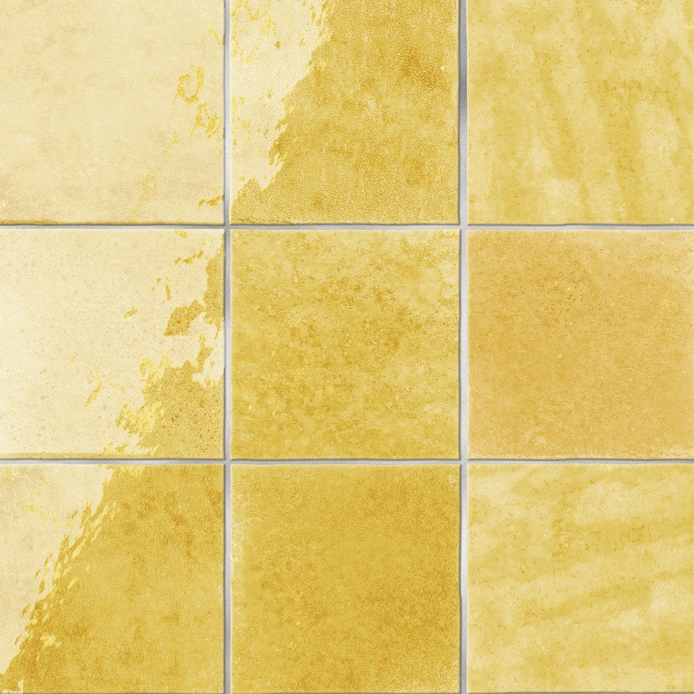 Menorca Lemon 4 in. x 4 in. Ceramic Wall Tile