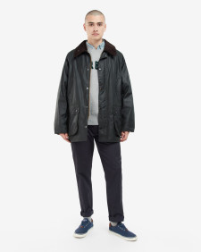 Oversized Bedale Waxed Jacket Sage