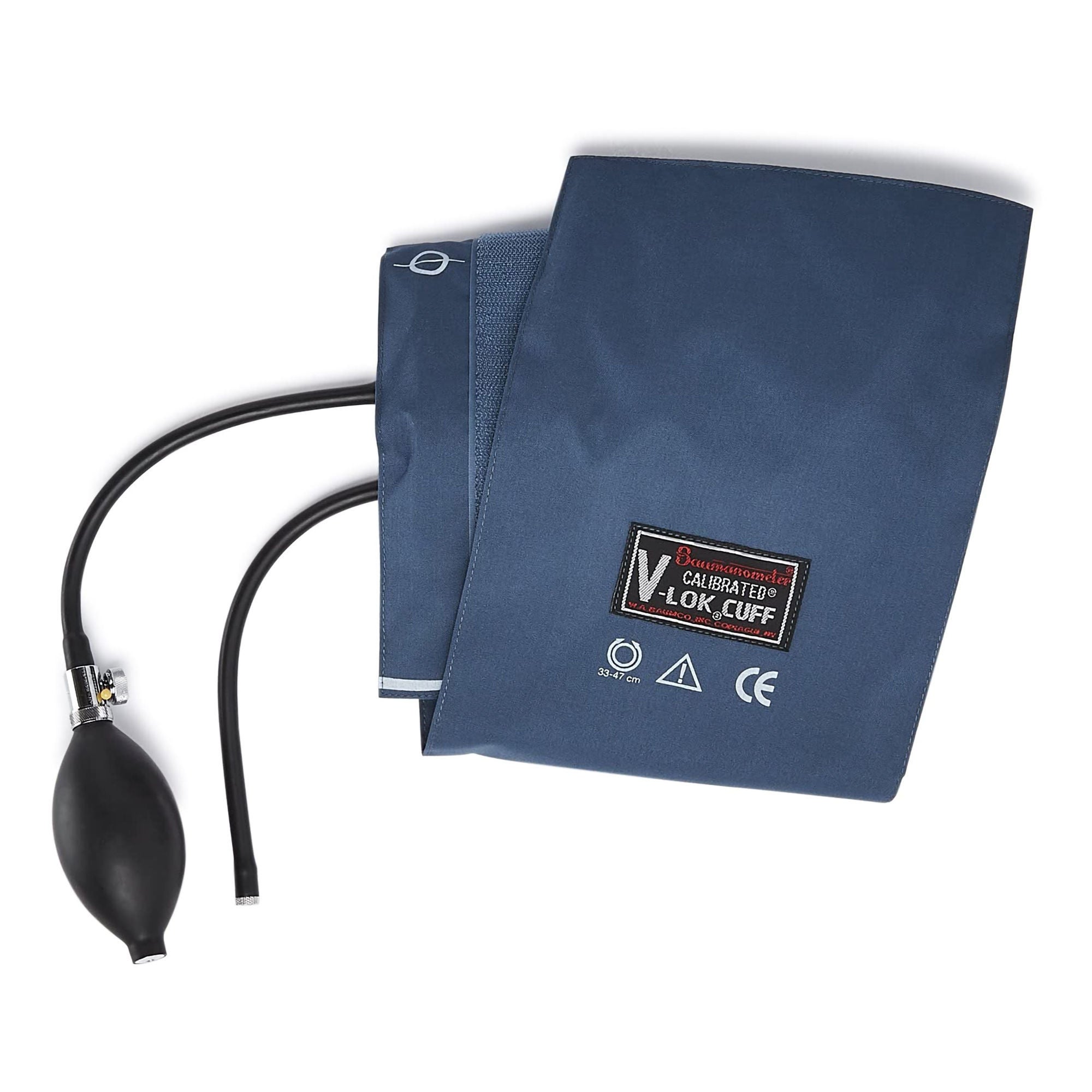 W.A. Baum Calibrated V-Lok Blood Pressure Cuff and Bulb, 25 – 35 cm