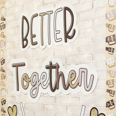 Fadeless Schoolgirl Style Bulletin Board Paper, Cozy Vibes, 47.25" x 50', 1 Roll example 2