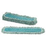 Rubbermaid Commercial, HYGEN™, 24"W, Microfiber, Green, Hook & Loop, Dust Mop