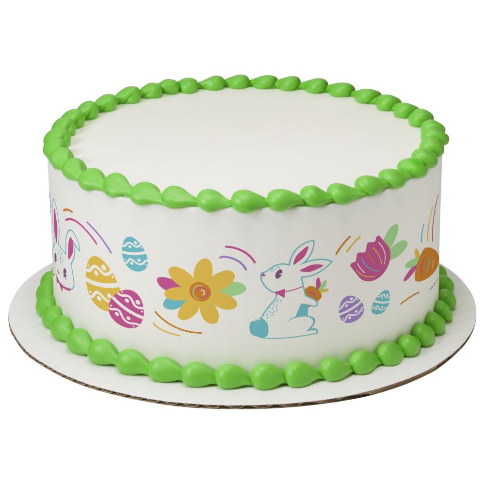 Image Cake Happy Easter Chick & Bunny