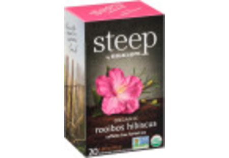 rooibos hibiscus herbal tea - case of 6 boxes- total of 120 teabags