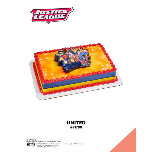 Justice League™ United The Magic of Cakes® Icing Only Page