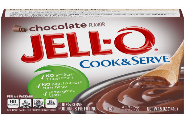 Jell-O Cook & Serve Chocolate Pudding & Pie Filling 5 oz ...