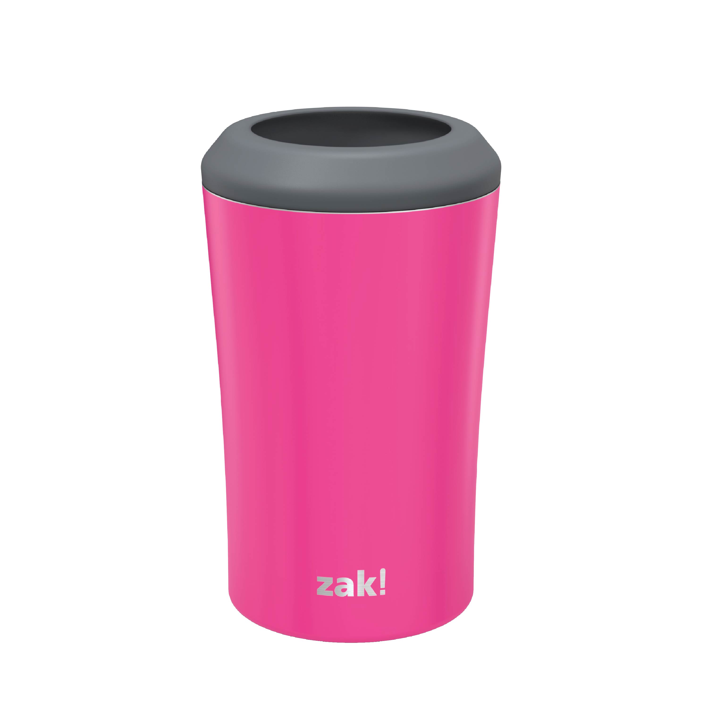 Zak Hydration 12 ounce Double Wall Stainless Steel Can and Bottle Cooler with Vacuum Insulation, Raspberry slideshow image 2 Zak Hydration 12 ounce Double Wall Stainless Steel Can and Bottle Cooler with Vacuum Insulation, Raspberry slideshow image 2