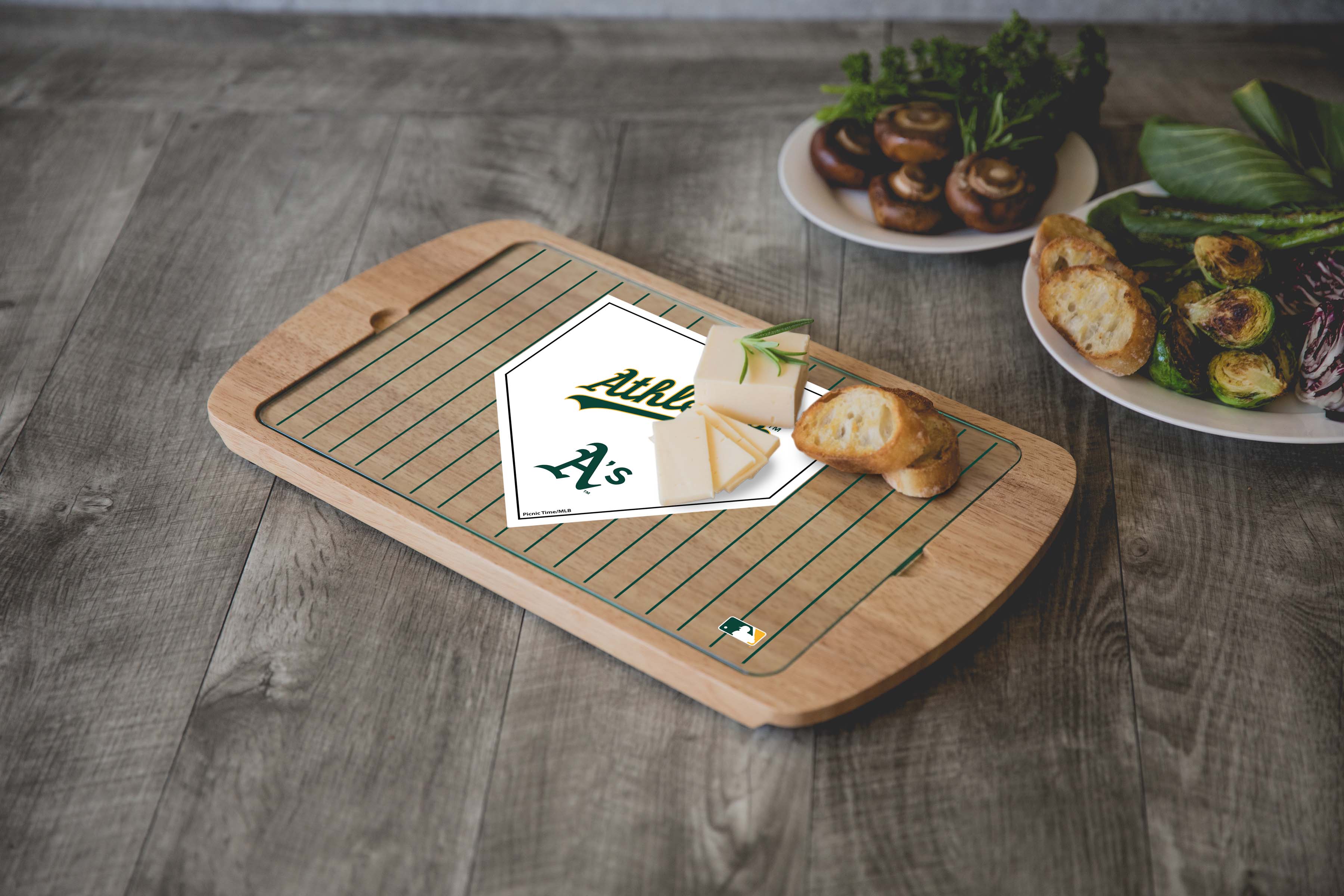 Oakland Athletics - Billboard Glass Top Serving Tray