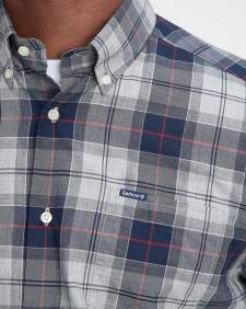 Wetheram Tailored Long-Sleeved Shirt Blue Granite