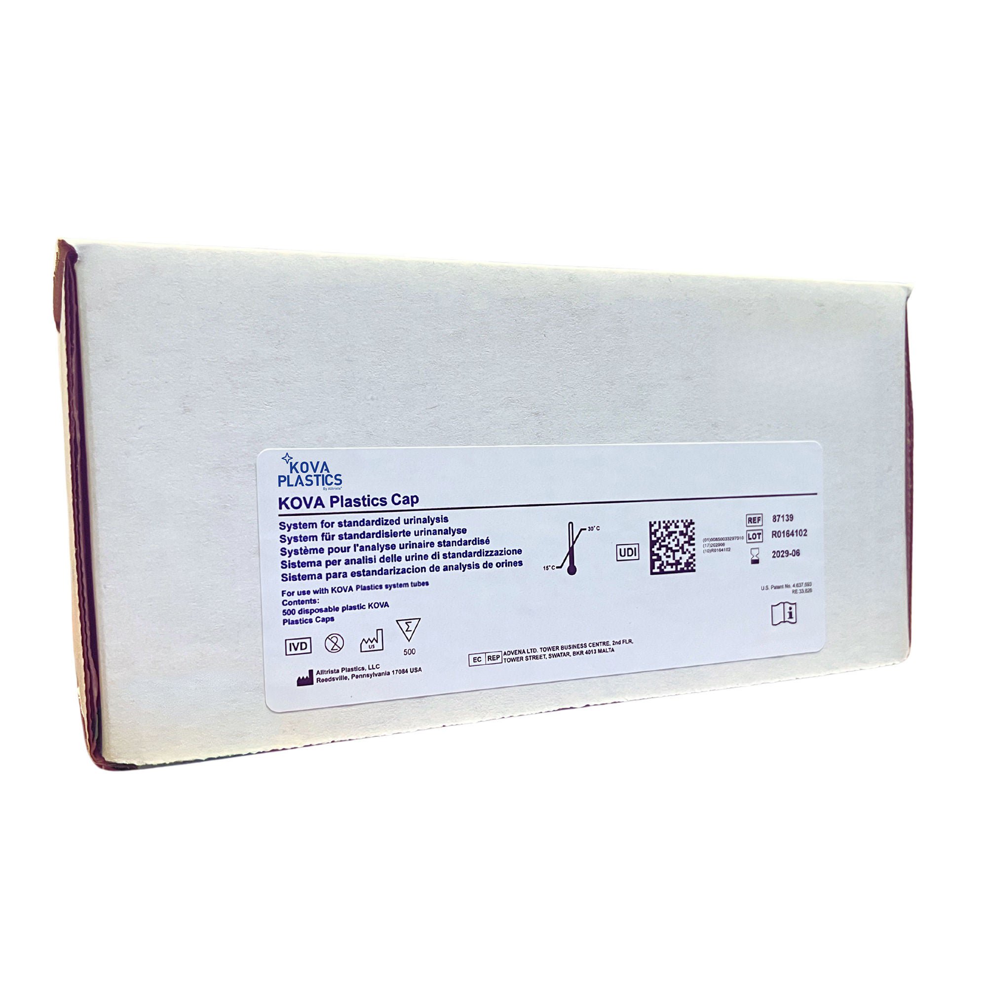 Kova® Snap Cap Urinalysis Cap