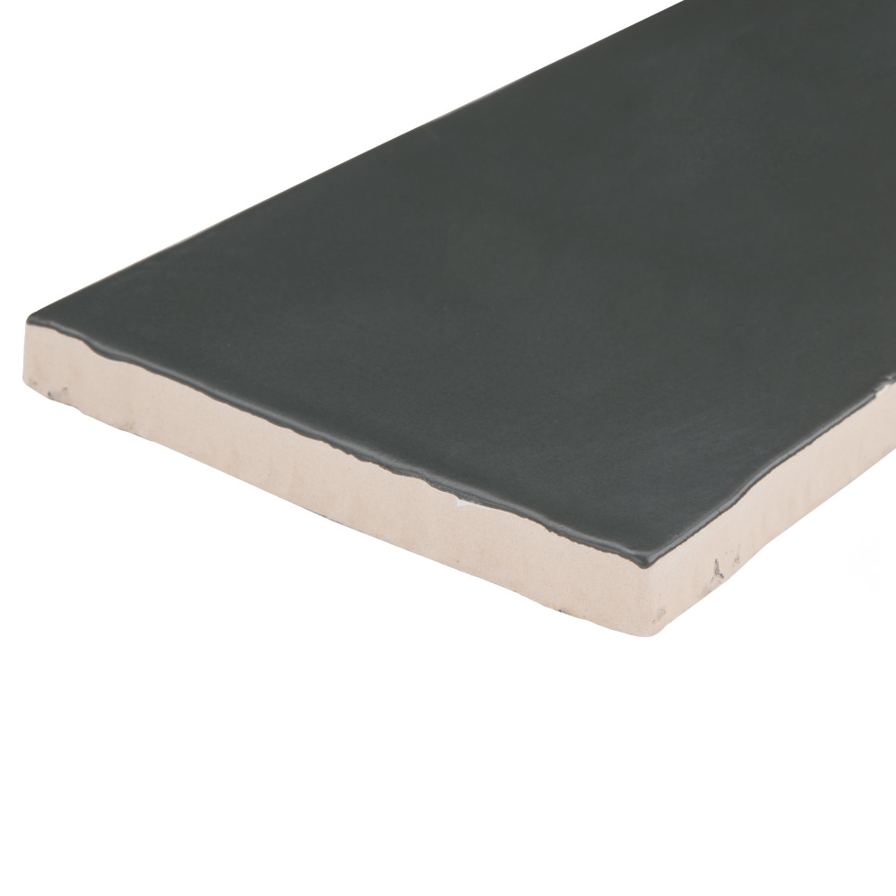 Chester Matte Nero 3 in. x 12 in. Ceramic Wall Tile