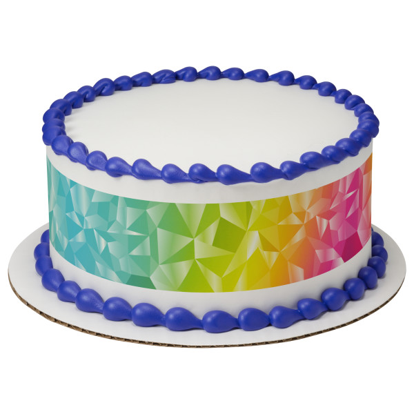 Rainbow Prism PhotoCake® Edible Image® Strips