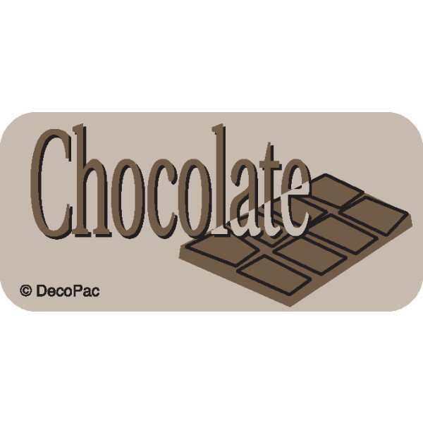 Chocolate Promotional Label