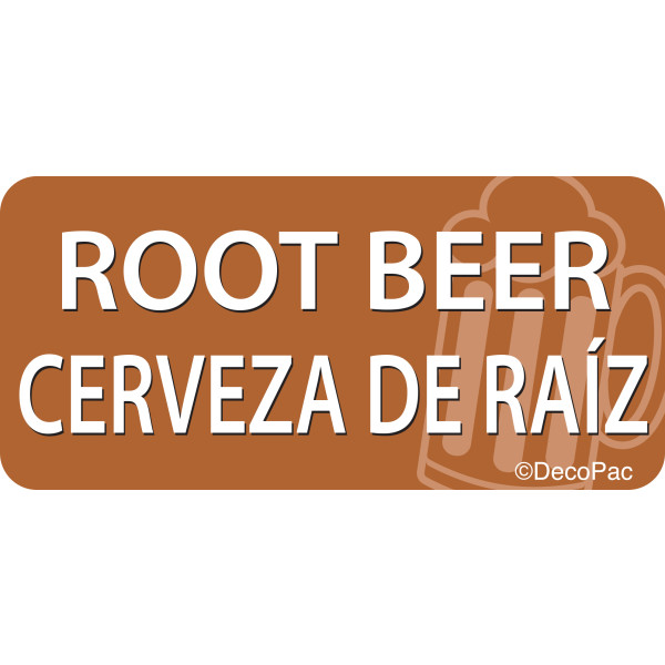Root Beer/Cerveza de Raíz Promotional Label