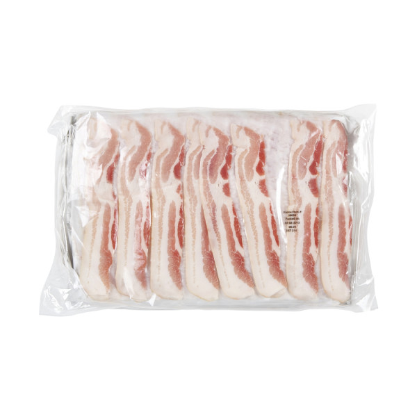 GRIDDLEMASTER(r) Bacon, Wide Shingle, 18/22 slice, 15 lb . C1CB - Front Center Inner Pack (Hi Res)