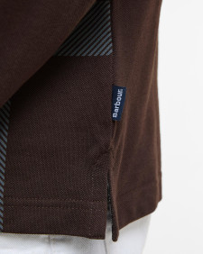 Blaine Tartan Long-Sleeved Polo Shirt Dark Oak