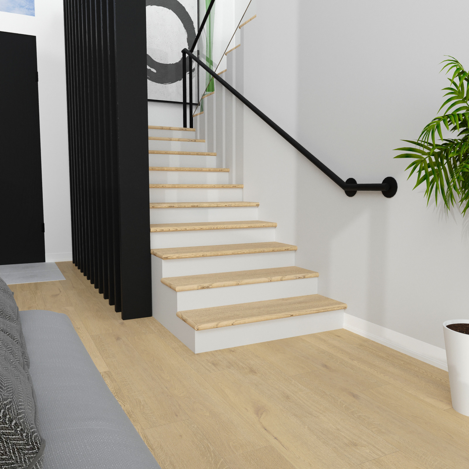 Paradise Fawn Laguna Vinyl Stair Tread w/ Cap view 2