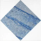 Pietra Visivo Collection Thassos Select Honed And Azul Macaubas Select Polished 6×6 Asquare Mosaic Mixed