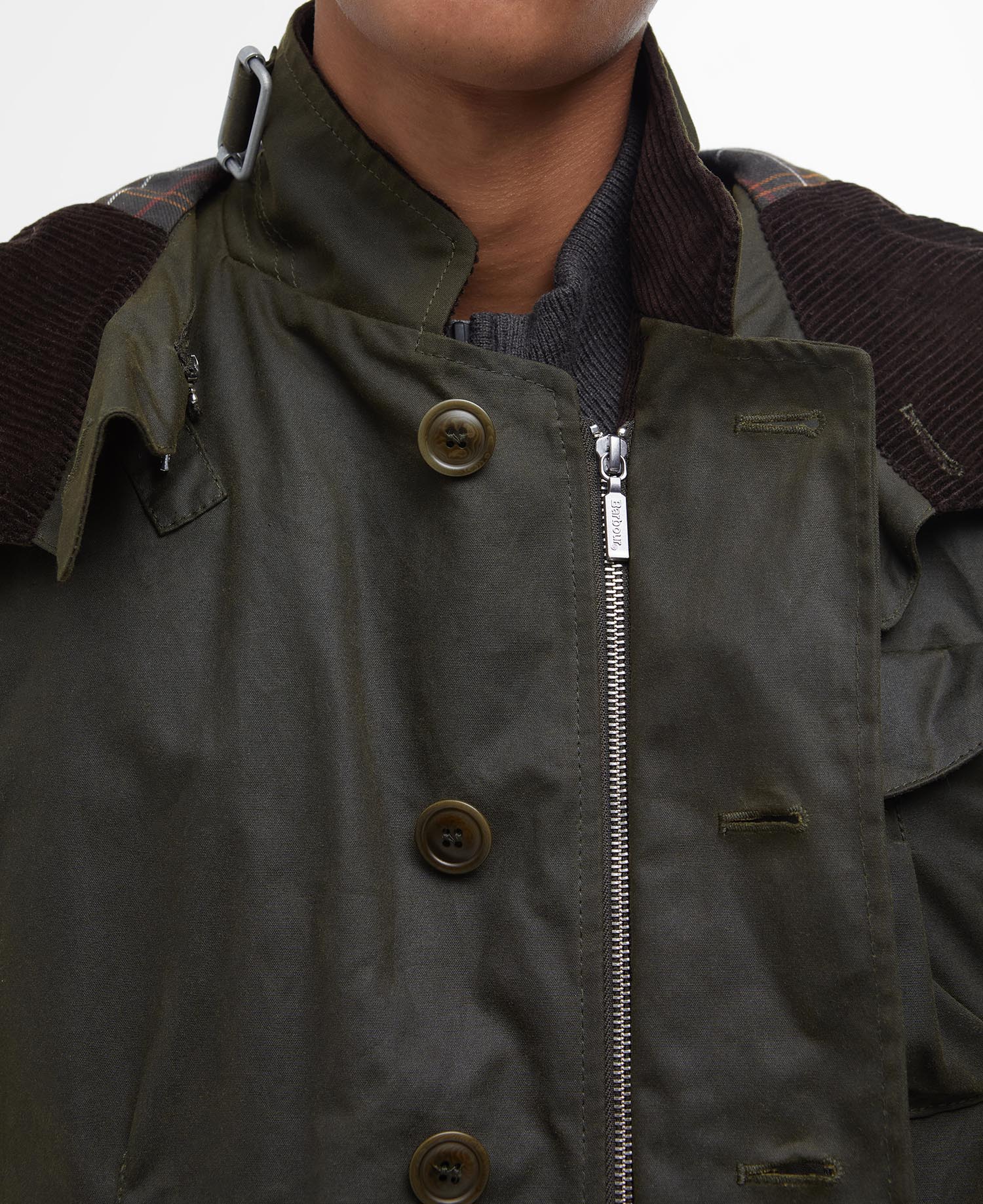 Barbour x TO KI TO gewachste Fahrerjacke image number 6