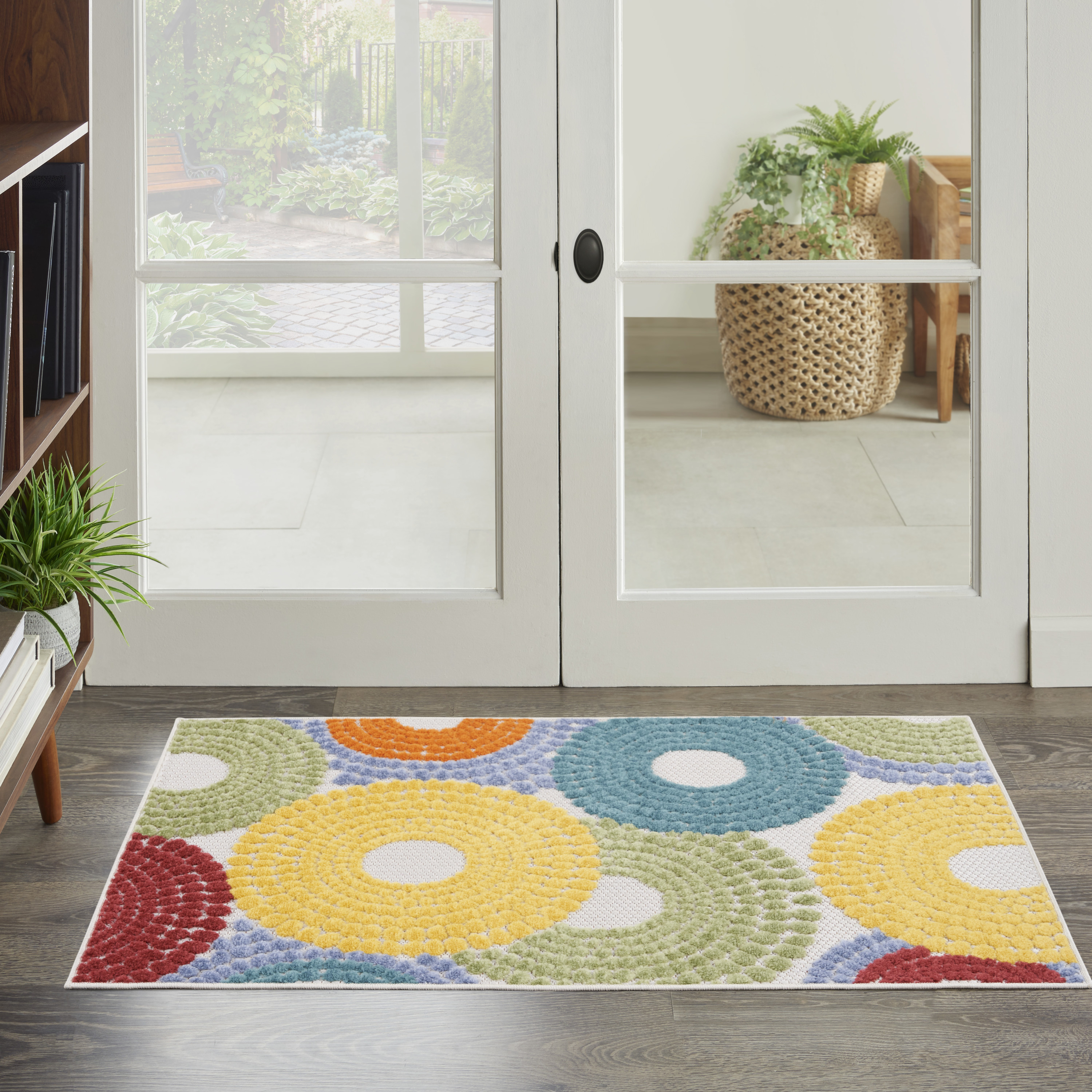 Nourison Aloha 2'8" x 4' Multicolor Modern Rug