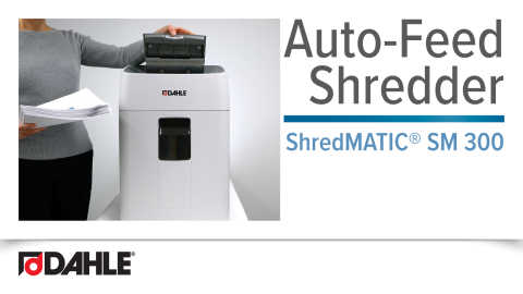 Dahle ShredMATIC® SM 300 Auto Feed Shredder Video