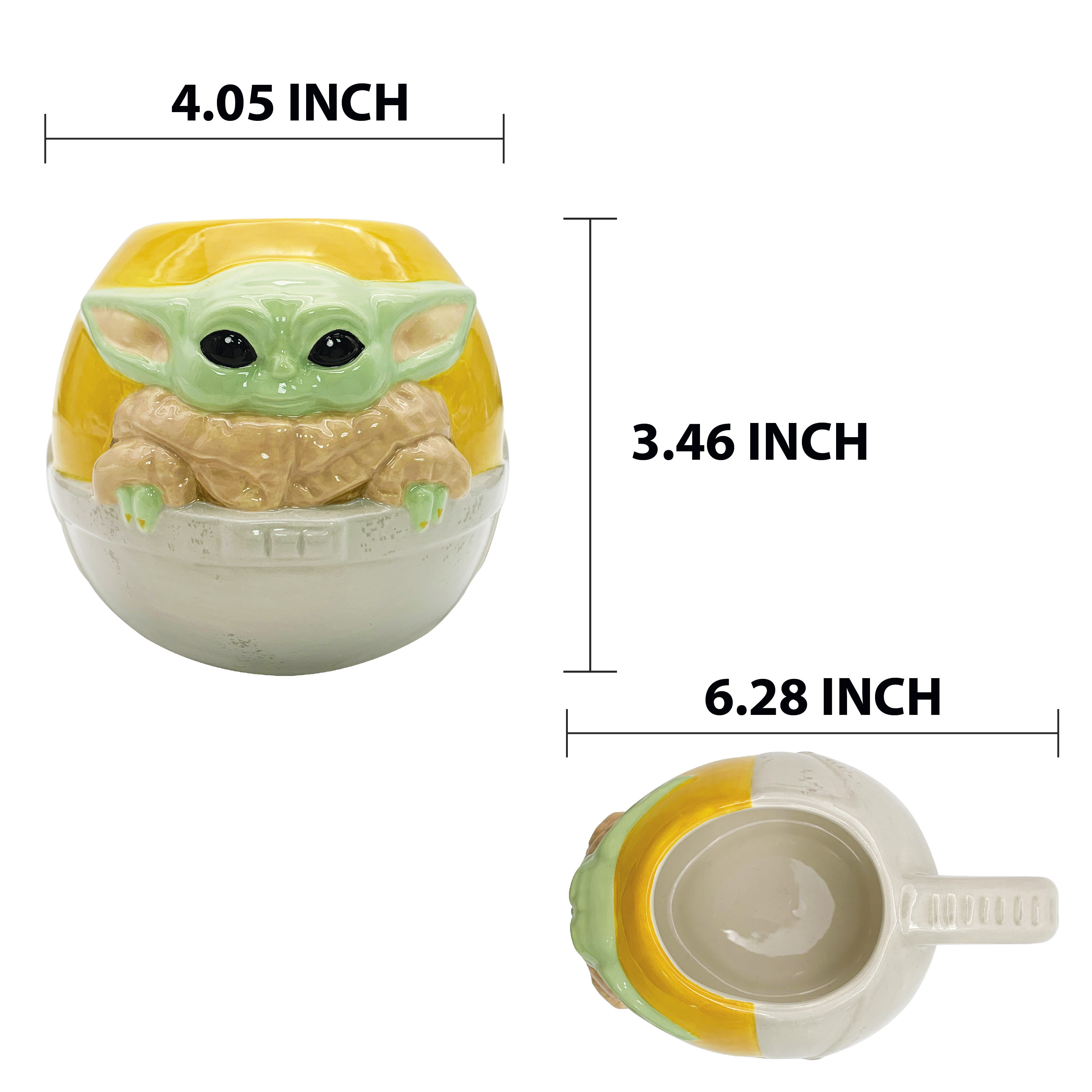 Star Wars: The Mandalorian 16 ounce Ceramic Coffee Mug, The Child (Baby Yoda) slideshow image 5